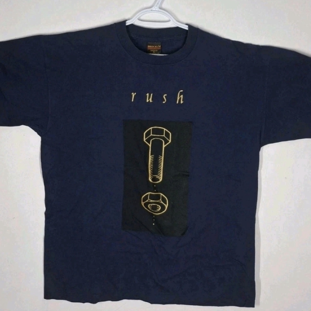 Vtg! RUSH Counterparts Tour 1993 BROCKUM "counter sink" graphic RARE concert Tee